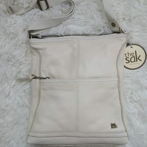 NWT The Sak white leather crossbody bag